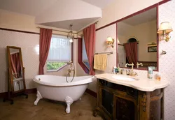 Clawfoot Bathtub In Room Interior