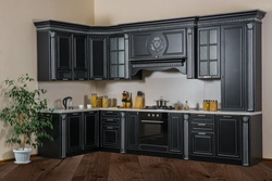 Kitchen design black classic