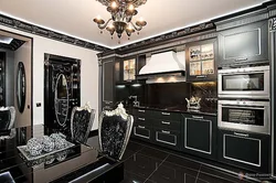 Kitchen design black classic