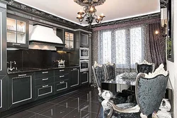 Kitchen design black classic