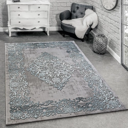 Turkish carpets in the living room interior