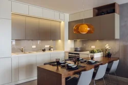 Small kitchen cabinets in the ceiling photo