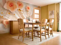 Photo wallpaper for kitchen table photo