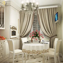 Пардаҳои ошхона дохилӣ классикӣ