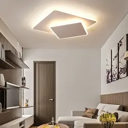 Light on the ceiling of the apartment photo