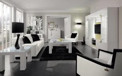 Photo of living room white furniture