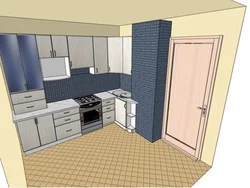 Kitchen Design 8 Sq.M. With Box