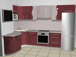 Kitchen design 8 sq.m. with box
