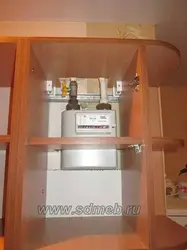 Ас үйдегі фотосуретте газ есептегішті жасырыңыз