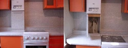 Спрятать газовый счетчик на кухне фото