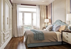 Bedroom interior design with one window
