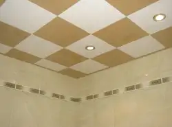 Cassette ceiling in the bath photo