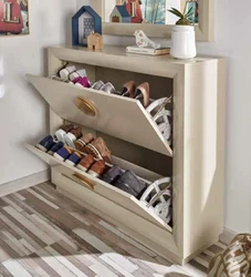 Hallway design shoe cabinet