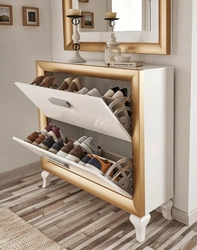 Hallway design shoe cabinet