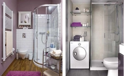 Modern bathroom design with shower in small bathrooms