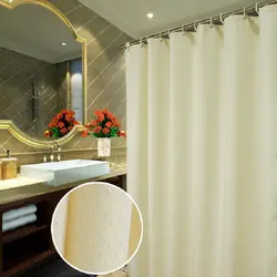 Modern curtains for the bathroom photo