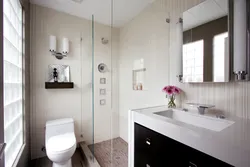 Baths in the interior of a small combined bathroom