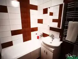 Panel evin banyosunda kafel dizaynı