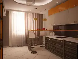 Oshxona 9 kv.m dizayn bar peshtaxta bilan