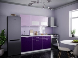 Magnolia-colored kitchens in the interior