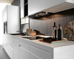 Kitchen design in line with refrigerator