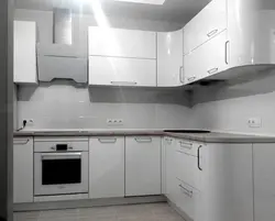 White plastic kitchen interior