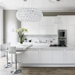 White Plastic Kitchen Interior