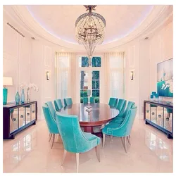 Интерьердегі Tiffany ас үйінің түсі