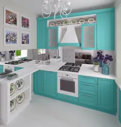 Tiffany kitchen color in the interior