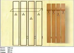 Drawings of furniture for the hallway photo