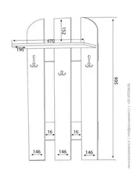 Drawings of furniture for the hallway photo