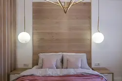 Дызайн прыложкавых свяцілень у спальні