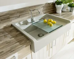 Stone sinks for kitchen photo