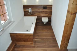 Bathroom With Wood Floor Photo