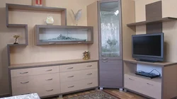 Стенка в гостиную телевизор в углу фото