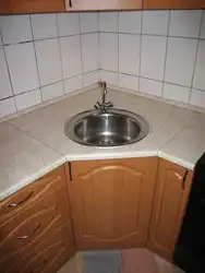 Кутняя мыйка для кухні з тумбай фота маленькая