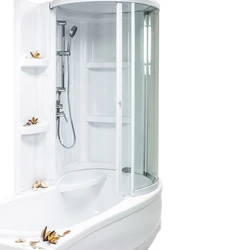 Bathtub like shower cabin photo