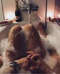 Photo of a man in a bath