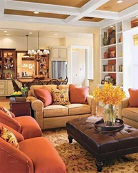 Living room photo in warm colors photo