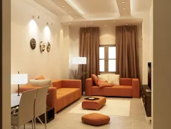 Living room photo in warm colors photo