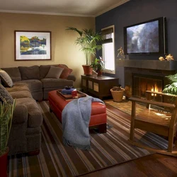 Living Room Photo In Warm Colors Photo