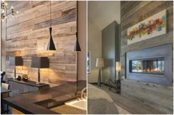 Finishing the kitchen with laminate walls photo design