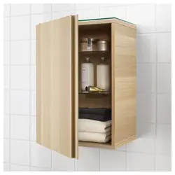 Hanging cabinet for bathroom in the interior