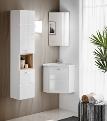 Hanging cabinet for bathroom in the interior