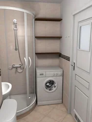 Ванны пакой у хрушчоўцы з душавым кутком фота