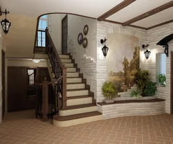 Hallway design on the second floor photo
