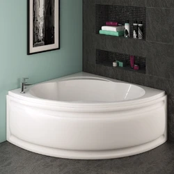 Bathroom design with acrylic bathtub