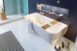 Bathroom design with acrylic bathtub