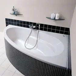 Bathroom design with acrylic bathtub