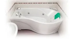 Bathroom design with acrylic bathtub